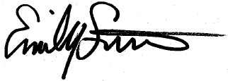 Emily's signature